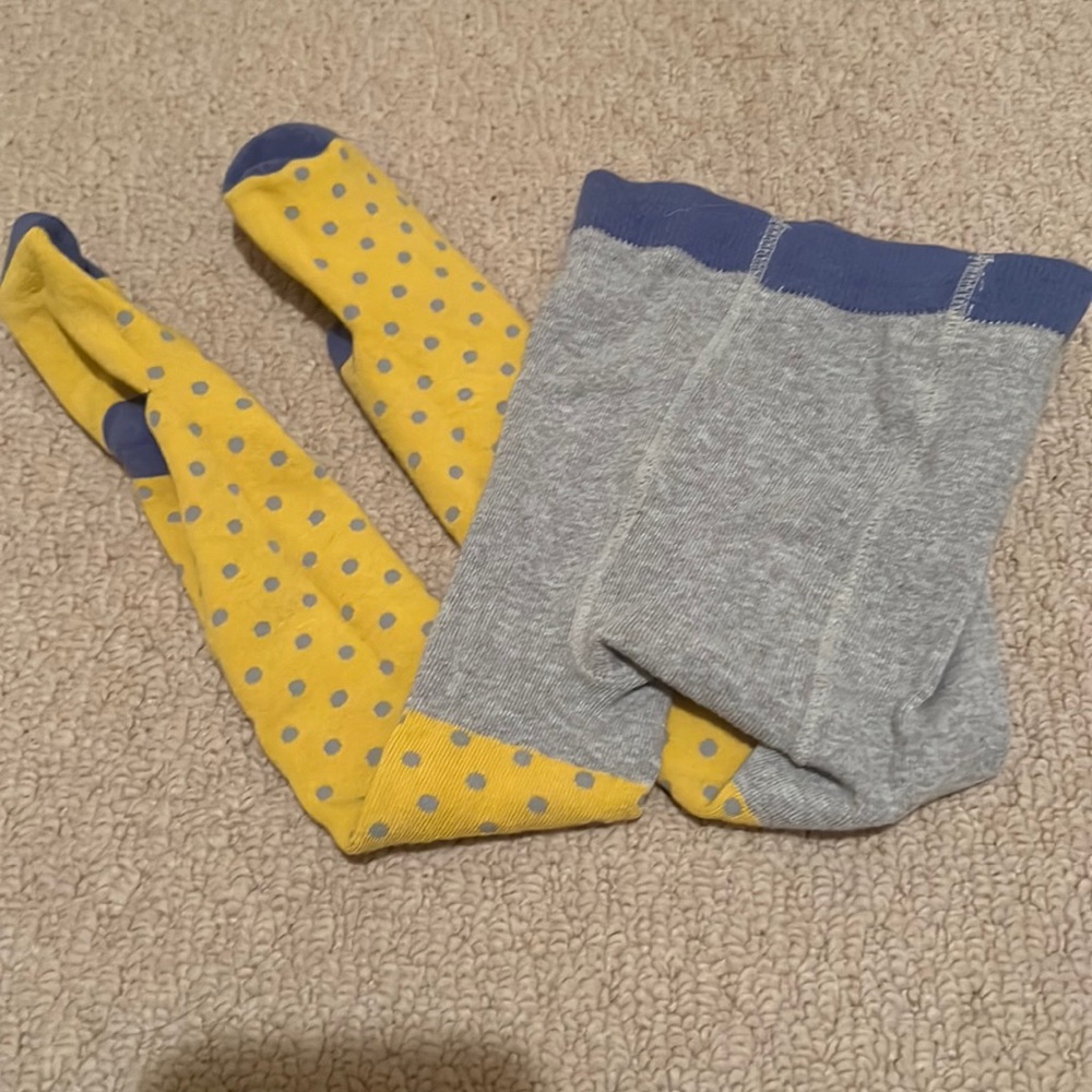 Yellow spotted tights